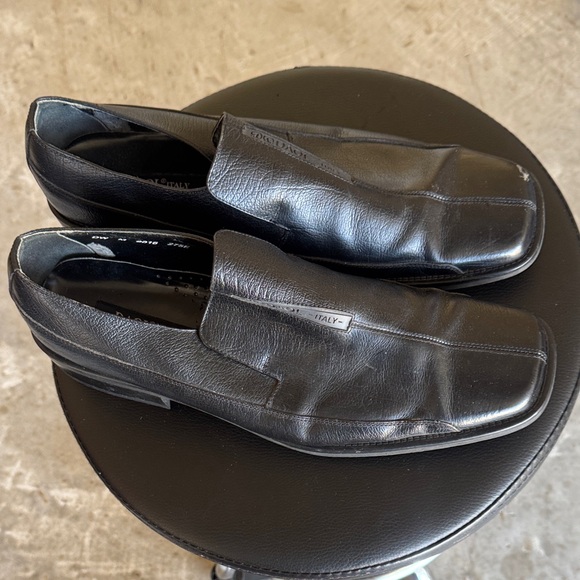 Black Leather Men\'s Slip-On Loafers main image 9